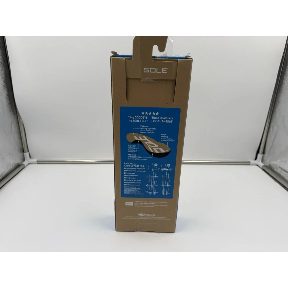 sole active thick Insole Custom Moldable Ortholic Support For Any Arch Type Plan